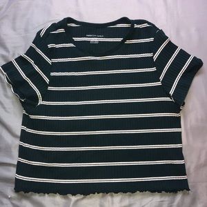 American Eagle dark green crop top